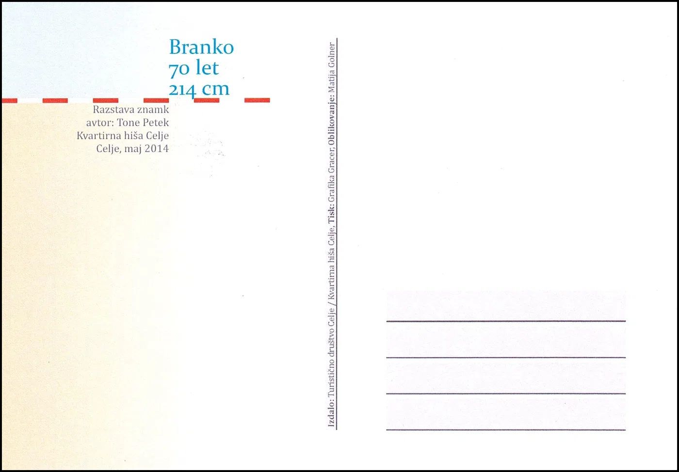 RAZSTAVA ZNAMK " BRANKO 70 LET 214 cm "
